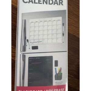 Office Depot Magnetic‎ Dry Erase Calendar and Blackboard Menu Set with Markers